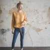 Linen Poet Blouse: Puffy Bishop Sleeve, Ethical Fashion Top