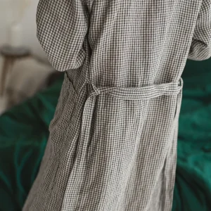 Handmade Linen Robe: Lightweight Loungewear Bathrobe