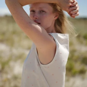 Summer Polka Dot Top Cumbia